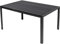 LINDER EXCLUSIV Gartentisch Aluminium Polywood Non Wood 150 x 90 cm schwarz