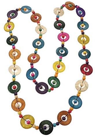 PRETYZOOM Collana Donna Bohemien 29.53In Collana Di Conchiglie Di Cocco Artigianale Con Perline Tonde Gioielli Estivi Regalo Per Festa Della Mamma E Uso Quotidiano