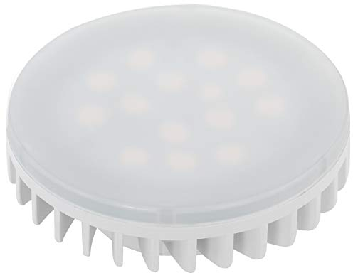 Eglo LED GX53, lampadina con riflettore, 4,9 Watt (equivalente a 40 Watt), 470 Lumen, illuminante bianco caldo, 3000k, lampada con riflettore, Ø 7,4 cm