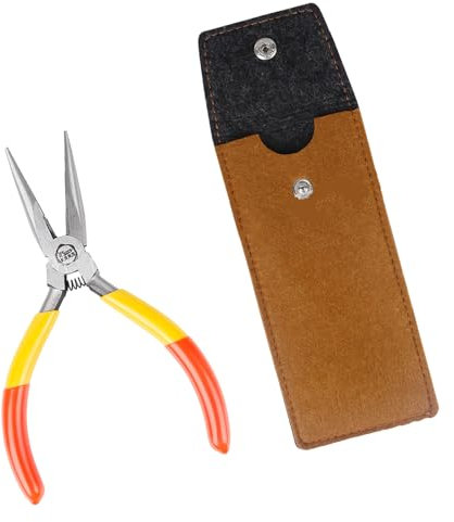 STBQHG Alicates de punta de aguja de precisión pequeña de 4.5 pulgadas con cuerpo y pulido, herramienta manual multiusos para reparación de aficionados