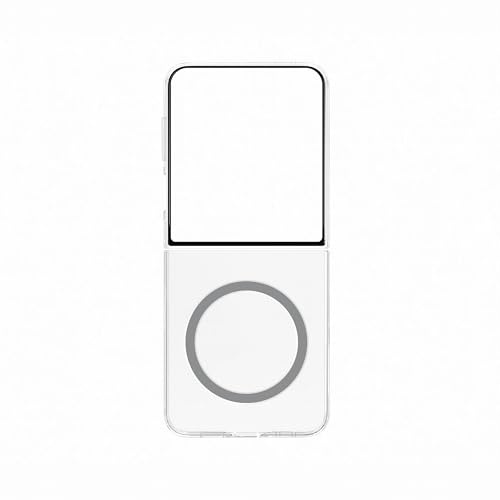 Designed for Samsung Yuchuan Clear Magnet Case für Galaxy Z Flip7, Zweiteilige Handy-Hülle mit Magnet zum Anbringen von Gadgets, Qi2-Charger kompatibel, Schutz, Transparent