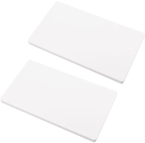 UFURMATE White Blank Cover Wall Plate, 2PCS Plastic Screwless Wall Hole Plate 2-Gang Blank Device Outlet Cover Electrical Covers for Unused Outlets or Switches (189 * 110mm)