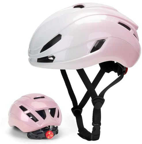 Zamufo Bike Helmet, Cycle Helmets Adult with LED Light