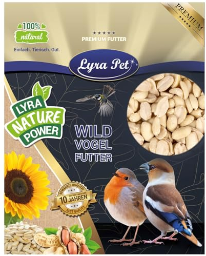 Lyra Pet® | 25 kg Erdnusskerne Splits | Wildvogelfutter Ganzjährig | Nährstoffreiches Streufutter | Energiespender für Alle Wildvögel | Erdnüsse ohne Schale | Vogelfutter für Sommer und Winter