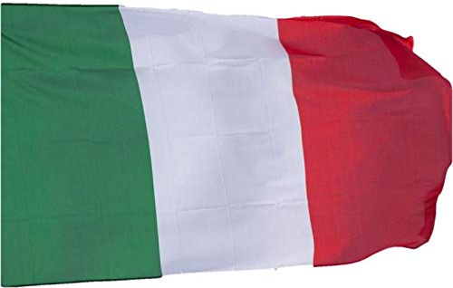 R&F srls Bandiera Italia Tricolore Italiana 90 X 150 cm Tessuto Misura Standard Nazionale Italiani