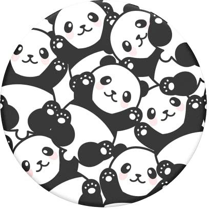 PopSockets PopGrip - Soporte y Agarre para Teléfonos Móviles y Tabletas con un Top Intercambiable - Pandamonium