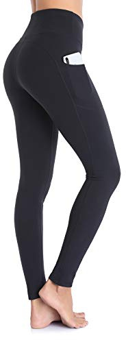 Occffy Gym Leggings Womens High Waist Leggings for Women Workout Yoga Pants with Pockets for Women DS166 （Black, M）