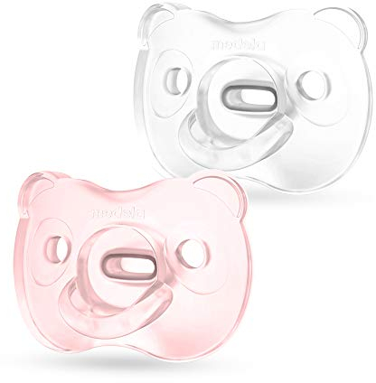 Medela Baby Soft Silicone Schnuller – Für Babys von 0-6 Monaten – 2 Stück