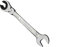 TopHomer 11mm Flex-Head Tubing Ratchet Wrench Double Open End Mirror Polish Ratchet Flare Nut Wrench Chrome Vanadium Steel Tubing Wrench