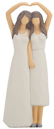 My Sisters Figurines, Regali per Sorelle da, Regali di amicizia per le donne amiche, Decorazione per la casa Figura dipinta a mano in resina, Camera da letto Soggiorno Libreria da tavolo Comò Decor