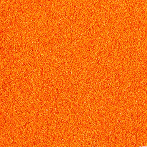 naninoa FARBSAND 0,5mm. 500g. NEON ORANGE bunter Farbiger Dekosand Bastelsand für Sandbilder
