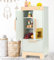 Pillowhale Wooden Toy Refrigerator,Fridge Toys Set with Ice Dispenser,Pretend Play Kitchen Accessories for Boys & Girls Age 3+