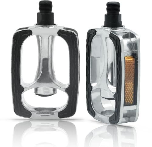 Tizund Pedale Fahrrad Fahrradpedale Trekking rutschfest Fahrrad Pedale Sind mit Hochwertigen Reflektoren Ausgestattet Pedale Mountainbike für Pedelec, MTB, Klapprad, Rennrad, E-Bike