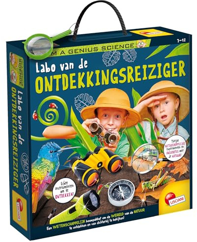 LISCIANI - SONO UN GENIO - LABORATORIO DI ESPERTORI - Kit per esperimenti scientifici per bambini dai 7 anni in su - Scoperta e osservazione della natura - Made in Italy