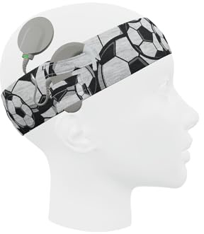 SmartEAR Universal SmartEar-huvudband för ljudprocessorer och cochleaimplantat – Full komfort och tillförlitligt skydd mot svett och smuts – bollar, storlek M