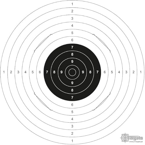 X-Targets Lot de 5 cibles standard XLS 55x52 cm - Carton blanc - 250 g/m² - Pour tireurs sportifs débutants