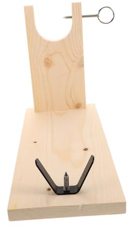 TOPBATHY U-shaped Spanish Ham Stand Wood Ham Rack Slicing Holder
