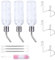 3 Pcs Rabbit Water Bottle, Pet Hanging Water Bottles, Rabbit Drinking Bottle with Hook Spring and Brush, Guinea Pig Water Bottles for Chinchillas Guinea Pigs