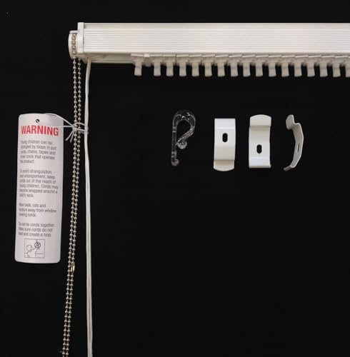 BlindCreations 89mm/3.5inch & 127mm/5inch Vertical Blind Headrail Track, Custom Made, Child Safe, UK Manufactured (Upto 70 cm)