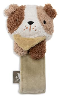 Jollein Hochet de Poignet - Mick - Bracelet Hochet Doux avec Bande Velcro - Jouet Sensoriel pour Bébé - Dès la Naissance