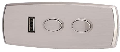 Smandy Interruptor Reclinable Eléctrico, Material ABS, Controlador de 2 Botones Fácil de Instalar con Puerto USB para Sofás Eléctricos y Sillones Elevadores
