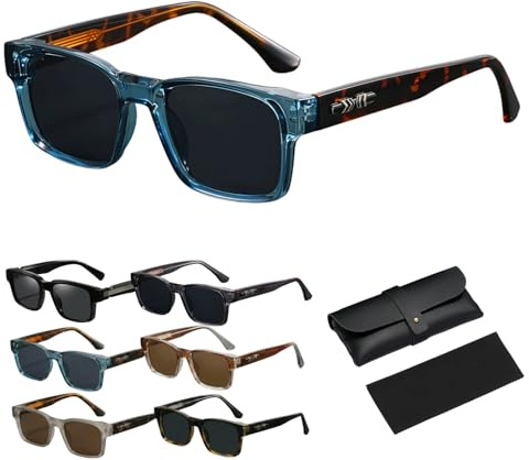 bergxperten elia&atelier gafas hombre, lentes UV400 alta definicion montura ligera resistente anti deslumbramiento uso diario exterior
