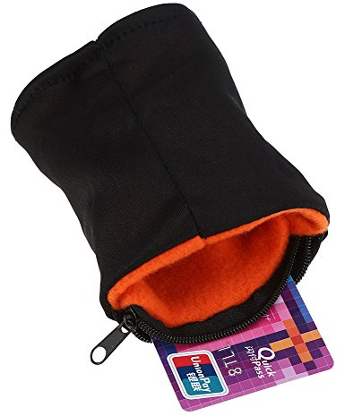 Multifunktions Handgelenktasche mit Fleece-Rei?Verschluss Sport Tasche f¨¹r Laufen Reisen Fitnessstudio Sicher Leicht SCHL¨¹sselaufbewahrung Universal f¨¹r Outdoor Aktivit?Ten Orange