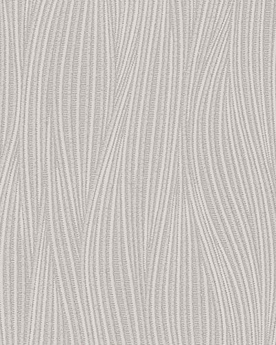 EDEM 82050BR56 Tapet textur lätt glittrande färg grå platina grå vit 7,95 m2