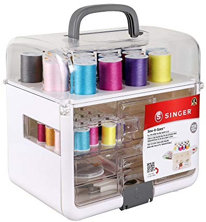 Singer 224-Piece Kit Sew It Goes Lot de 224 pièces, Blanc, taille unique
