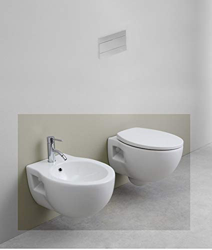 AXA Vaso sospeso e Bidet sospeso in Ceramica Bianco Prime