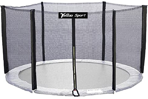 yelloo Säkerhetsnät Ersättningsskydd Elastisk Trampolin 185 245 305 366 427 cm Hoppa Hoppa