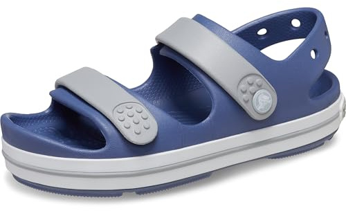 Crocs Crocband Cruiser Sandal T, Sandali Unisex - Bambini e Ragazzi, Bijou Blue Light Grey, 27/28 EU