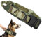Ceboic Taktisches Hundehalsband, Weich Gepolstertes Verstellbare Nylon Hundehalsband mit Kontrollgriff Metallschnalle für Mittlere Große Hunde Jagd Training Freizeit Outdoor (Camouflage, L)