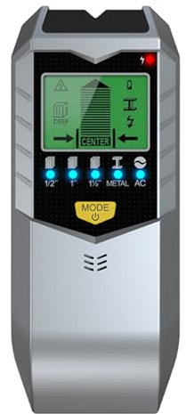 Ristyur - Detector de Montantes de Pared, Detector de Montantes de Metal | Advertencia Sonora, Detector de Montantes LED para Paredes - Detector de Pared portátil para Paneles de Yeso, Madera,