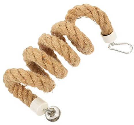 FRCOLOR Jouet en Corde Descalade pour Perroquet Corde Suspendue pour Oiseaux Jouets De Recherche De Nourriture pour Perroquets Perchoir Accessoire pour Cage À Oiseaux
