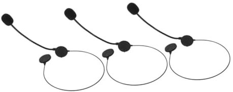 Abaodam 3 Pezzi Microfono Cuffia Giocattolo Accessorio Costume Cosplay Cuffia Microfono Per Halloween e Feste Tema Fattura e Sensazione Al Contatto