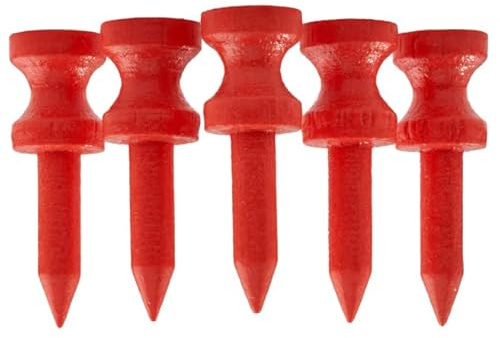 TH Golf x100 Pcs Bamboo Red Castle Golf Tees 32mm Biodegradable Eco Friendly Sustainable