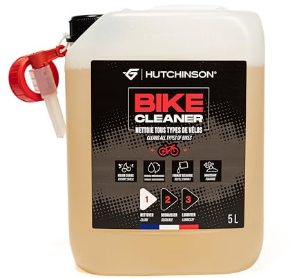 HUTCHINSON – BIKE CLEANER 1L – Limpiador de Bicicletas Biodegradable con Espuma | Spray de Alta Eficacia | Aroma Cereza | Sin Residuos | Fabricado en Francia