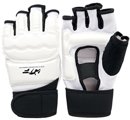 Kickboxhandschuhe - Halbfinger MMA -Boxhandschuhe für Kinder | Schwarz -Weiß -Boxbeutel, Karate -Handschuhe, tàekwondo -Kampfhandschuhe für Männer, Frauen und