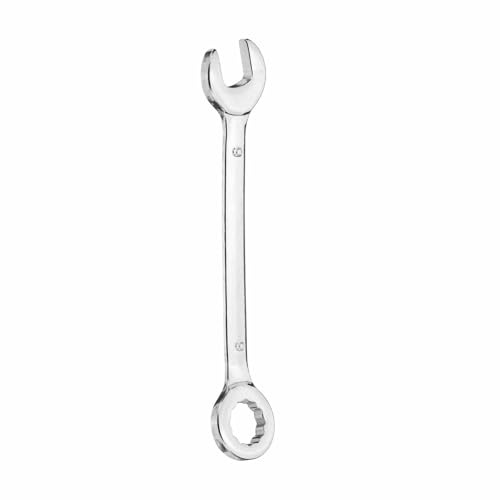 HARFINGTON Mini Combination Wrench 9mm Metric 12-Point Box End & 15 Degree Angled Offset Open End CR-V Steel Double Ended Spanner Tool for Household Automotive Machinery DIY Repair