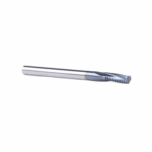 Drehbank Zubehör Hartmetall-Gewindefräser 4F-M3 M4 M5 M6 M8 M10 M12 M14, Gewindefräser mit TIALN-Beschichtung(M3 x 0.5)
