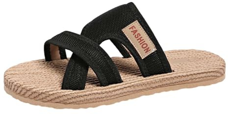 Sandalias de playa para mujer, una palabra, malla, transpirable, un reposapiés, parte inferior plana, boca de pescado, informales, versátiles, cómodas, sandalias de playa, zapatos de arrastre para