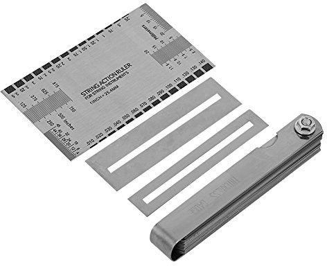 Drfeify String Action Ruler + 32 Spessimetri + Tastiera per Tastiera Accessori per ChitarraPulizia, riparazione, manutenzione