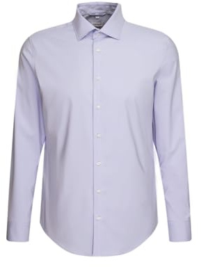 Chemise business homme Seidensticker - coupe slim - repassage facile - col Kent - manches longues - coton mélangé