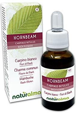 Hornbeam o Carpino bianco (Carpinus betulus) Rimedi floreali Naturalma - Gocce 30 ml - Estratto liquido analcoolico - Essenze floreali - Vegano e Senza alcol