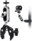 Morsetto Treppiede Super Clamp per Fotocamera Super Clamp con Testa a Sfera Girevole 360° Filettatura 1/4 e Foro Filettato 1/4 per GoPro Action Cam Monitor