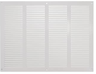 40 x 30 cm weiße Abdeckung der Entlüftung – Stahlrücklauf-Luftgitter – für Decke und Seitenwand – HVAC – mit Insektenschutzgitter (400 x 300 mm, weiß)