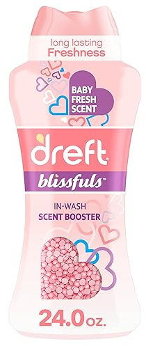 Dreft Blissfuls In-Wash Scent Booster Beads, Baby Fresh Scent, 24 oz