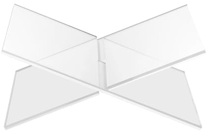 Acrylic Book Stand Cross Frame Acrylic Book Holder Reading Stand for Displaying for Reading Artwork, bibles, Recipes, Magazines, Newspapers, Recipe Books, textbooks