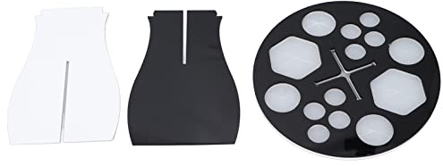 Support de séchage de pinceaux de Maquillage, 14 Trous, Support de séchage Rond détachable pour pinceaux de Peinture, présentoir Noir et Blanc